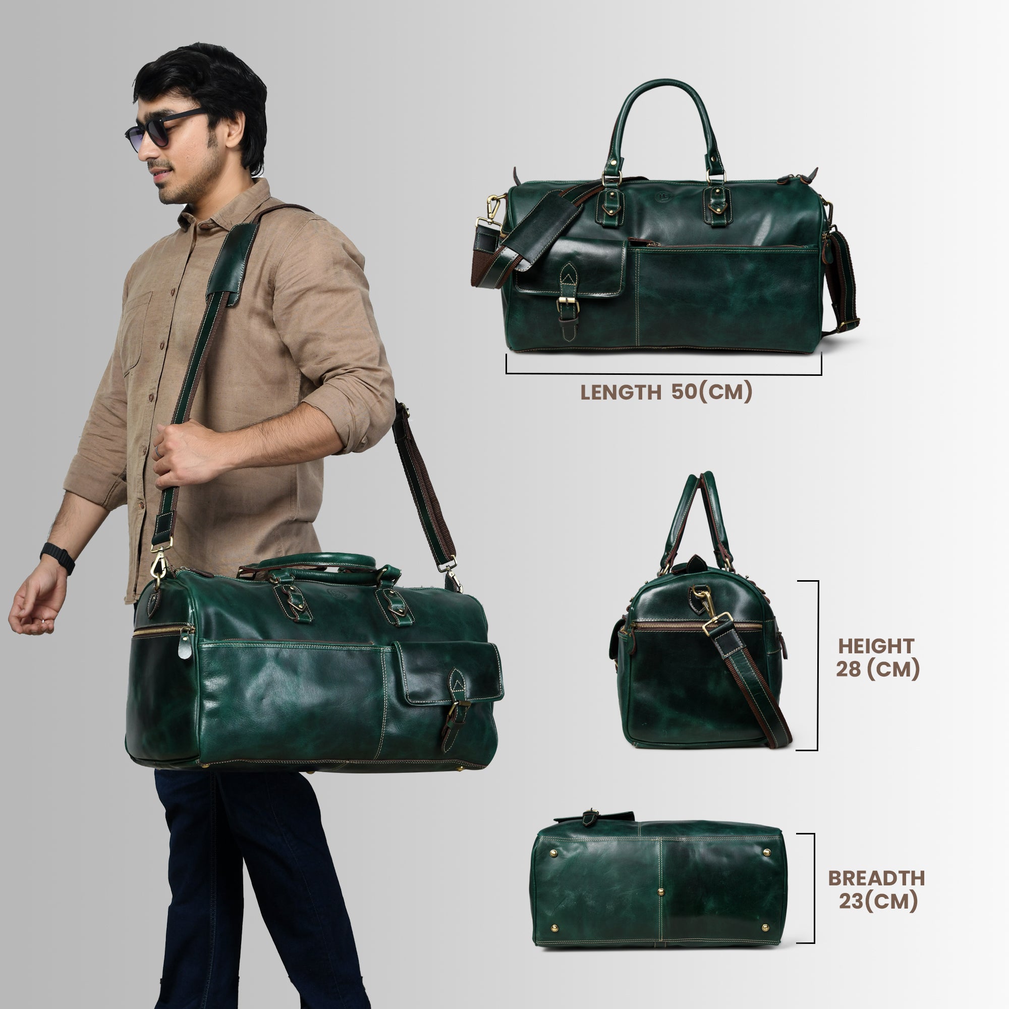 The Odyssey Leather Travel Duffel Bag